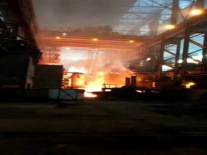 Fire breaks out at Visakhapatnam Steel Plant | Fire breaks out at Visakhapatnam Steel Plant