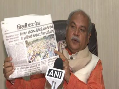 'Posterbazi' on other issues aimed at diluting farmers' agitation: Tomar | 'Posterbazi' on other issues aimed at diluting farmers' agitation: Tomar 'Posterbazi' on other issues aimed at diluting farmers' agitation: Tomar | 'Posterbazi' on other issues aimed at diluting farmers' agitation: Tomar