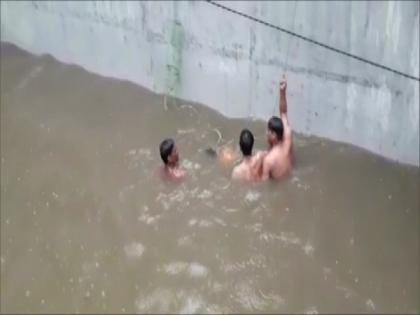 Child drowns in water-logged area in UP's Ghaziabad | Child drowns in water-logged area in UP's Ghaziabad