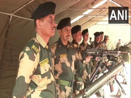 Weapons on display at BSF camp in Srinagar | Weapons on display at BSF camp in Srinagar Weapons on display at BSF camp in Srinagar | Weapons on display at BSF camp in Srinagar