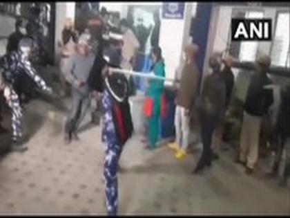BJP workers lathi-charged near Khardah police station in Bengal | BJP workers lathi-charged near Khardah police station in Bengal BJP workers lathi-charged near Khardah police station in Bengal | BJP workers lathi-charged near Khardah police station in Bengal