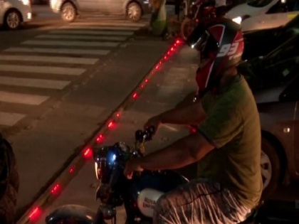 Hyderabad Traffic Police installs LED strip lights at signals to help pedestrians | Hyderabad Traffic Police installs LED strip lights at signals to help pedestrians
