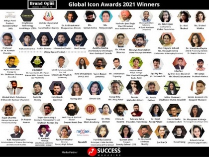 Brand Opus India announces the winners of Global Icon Awards - 2021 | Brand Opus India announces the winners of Global Icon Awards - 2021