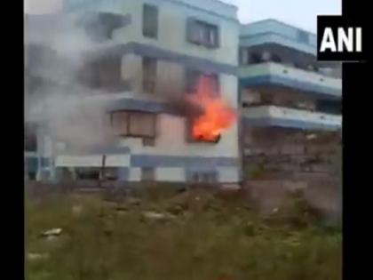 Fire breaks out at residential complex in Bengaluru's Sampige Nagar area | Fire breaks out at residential complex in Bengaluru's Sampige Nagar area