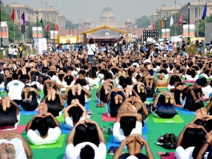 Yoga Shivir organised in Ahmedabad ahead of International Yoga Day | Yoga Shivir organised in Ahmedabad ahead of International Yoga Day
