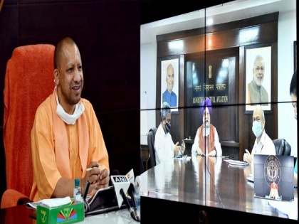 UP CM holds review meeting with Union Civil Aviation Minister over development of airports in 3 districts | UP CM holds review meeting with Union Civil Aviation Minister over development of airports in 3 districts