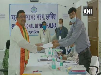 West Bengal polls: Suvendu Adhikari files nomination from Nandigram | West Bengal polls: Suvendu Adhikari files nomination from Nandigram