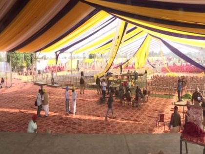Arrangements underway on 100 acres of land in Khatkar Kalan for swearing-in ceremony of Bhagwant Mann | Arrangements underway on 100 acres of land in Khatkar Kalan for swearing-in ceremony of Bhagwant Mann