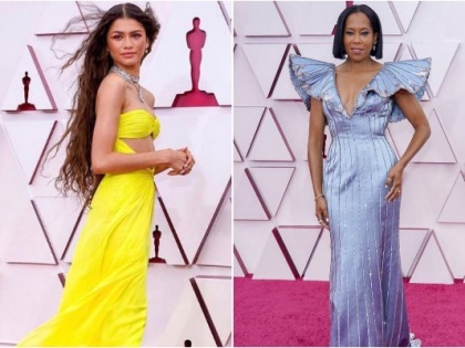 Oscars 2021 red carpet: Stars bring their fashion A-game to movie's biggest night | Oscars 2021 red carpet: Stars bring their fashion A-game to movie's biggest night