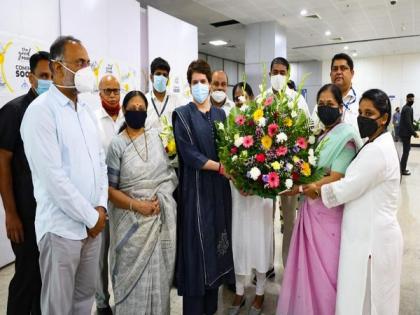 Priyanka Gandhi Vadra reaches Goa, set to launch poll campaign today | Priyanka Gandhi Vadra reaches Goa, set to launch poll campaign today