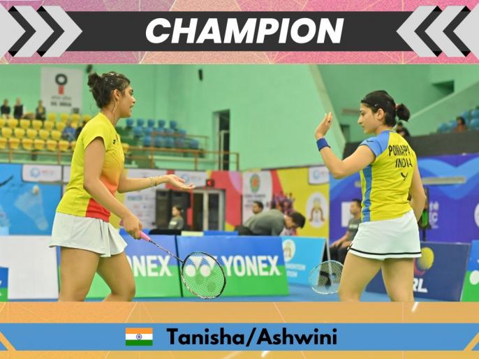 Badminton AshwiniTanisha pair wins women's doubles title at Guwahati