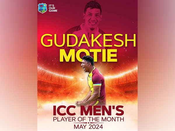 Cricket West Indies congratulates Gudakesh Motie on ICC Player of Month Award