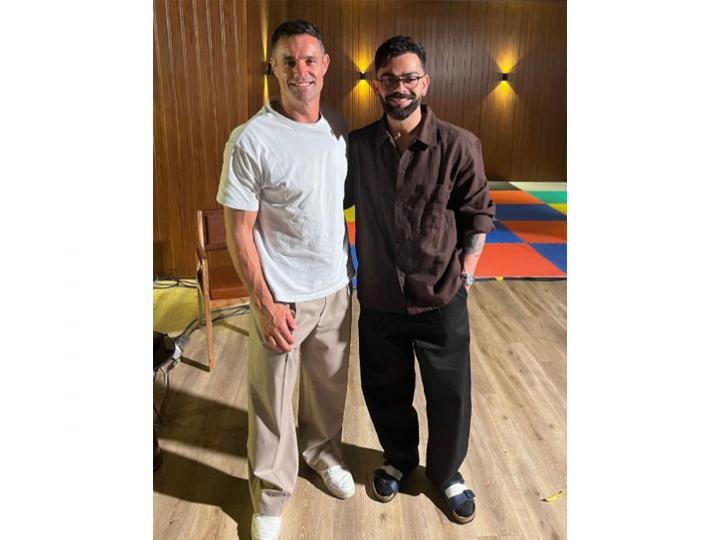 Virat Kohli Meets NZ Rugby Star Dan Carter