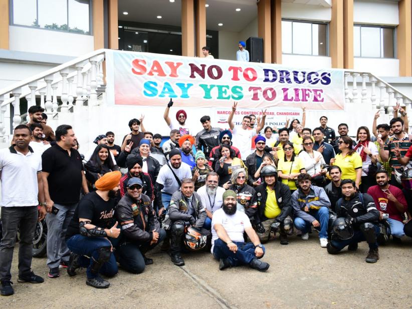 NCB Chandigarh organizes motorcycle rides ahead of International Day