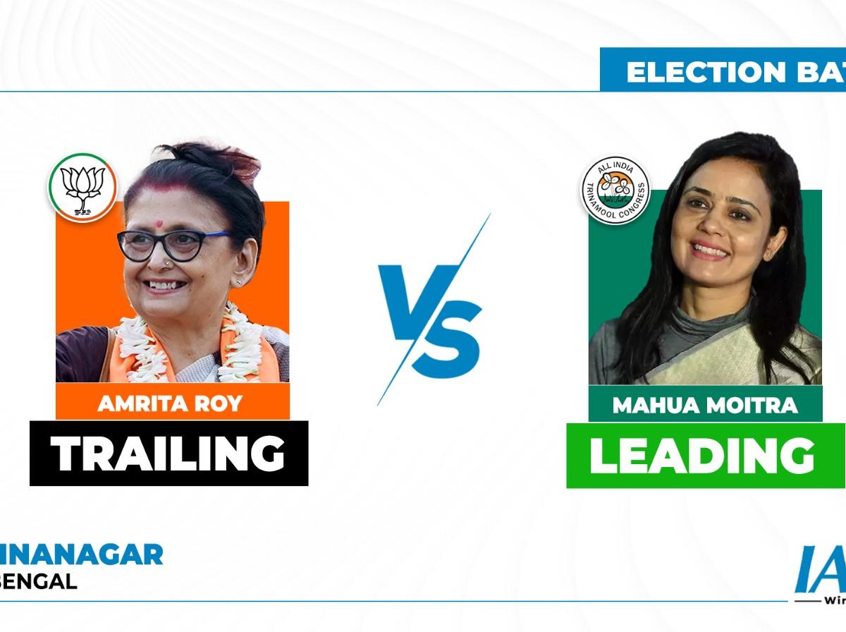 Lok Sabha Election Results 2024 Mahua Moitra Of Tmc Leading In Krishnanagar Against Bjps 3179