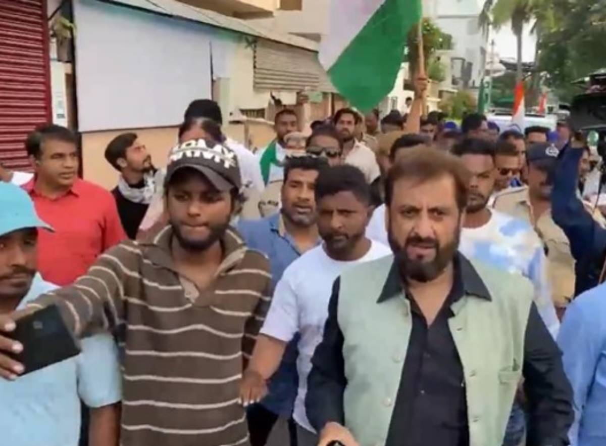Aimim Rally AIMIM Leader Imtiaz Jaleel Takes Out ‘Chalo Mumbai Tiranga Rally’ From ...
