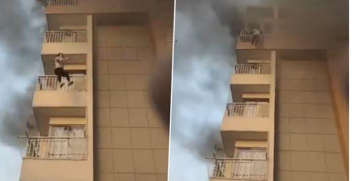 Ahmedabad Building Fire: Woman Jumps from 5th Floor To Escape Blaze ...