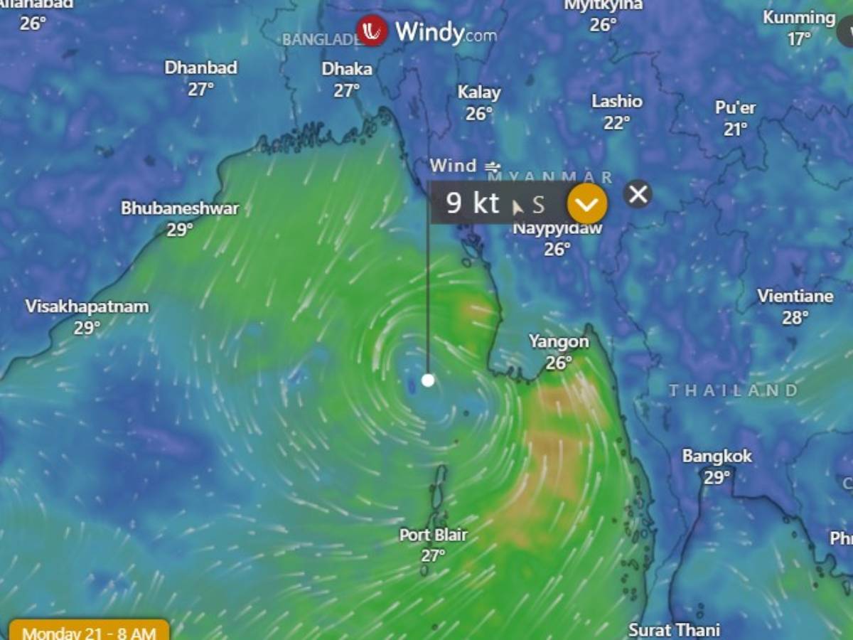 Cyclone Dana Live Tracker Map on Windy: Cyclonic Storm Likely to Hit ...