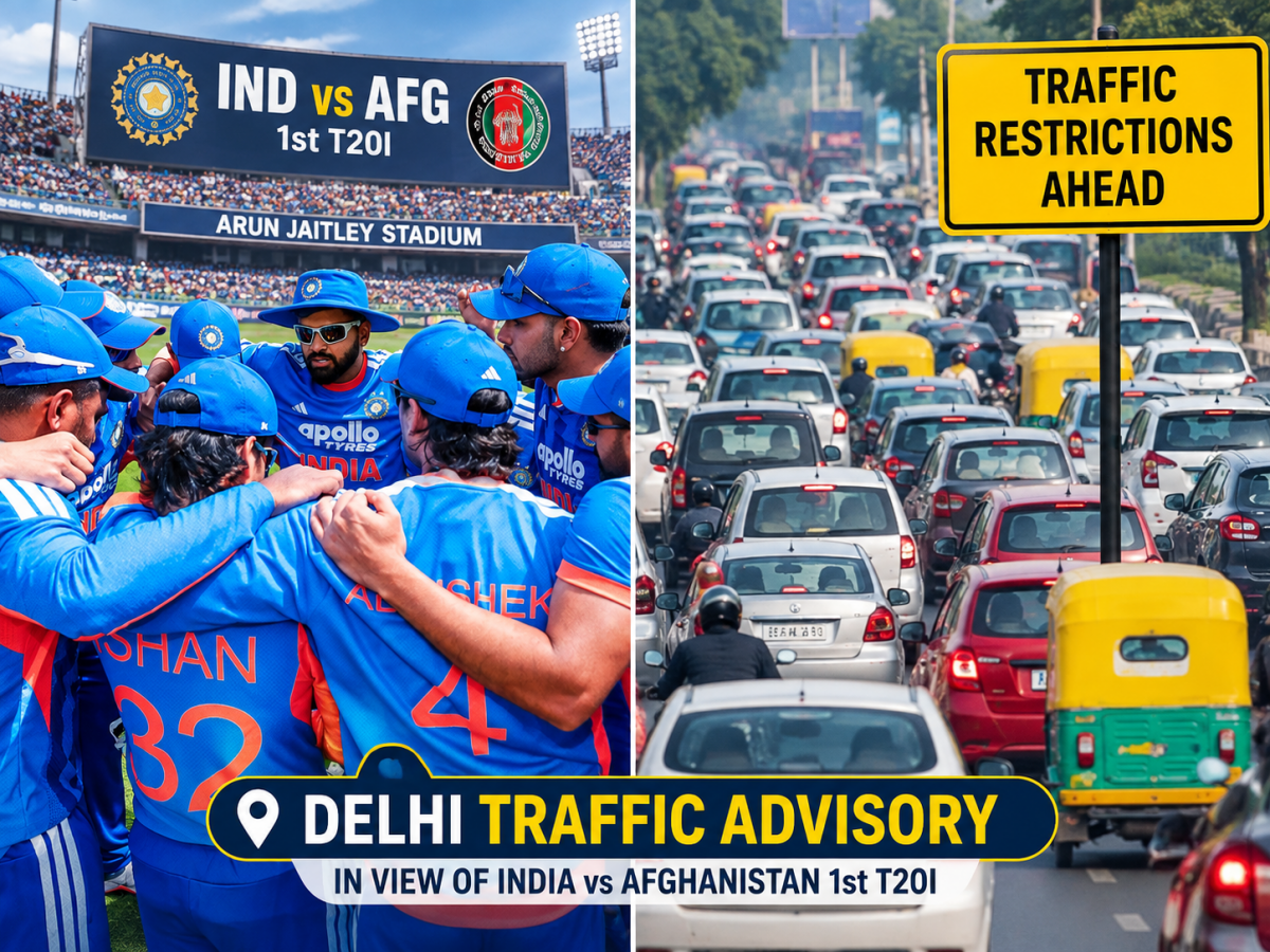 IND vs AFG: Delhi Traffic Police Issues Advisory Ahead of India vs ...