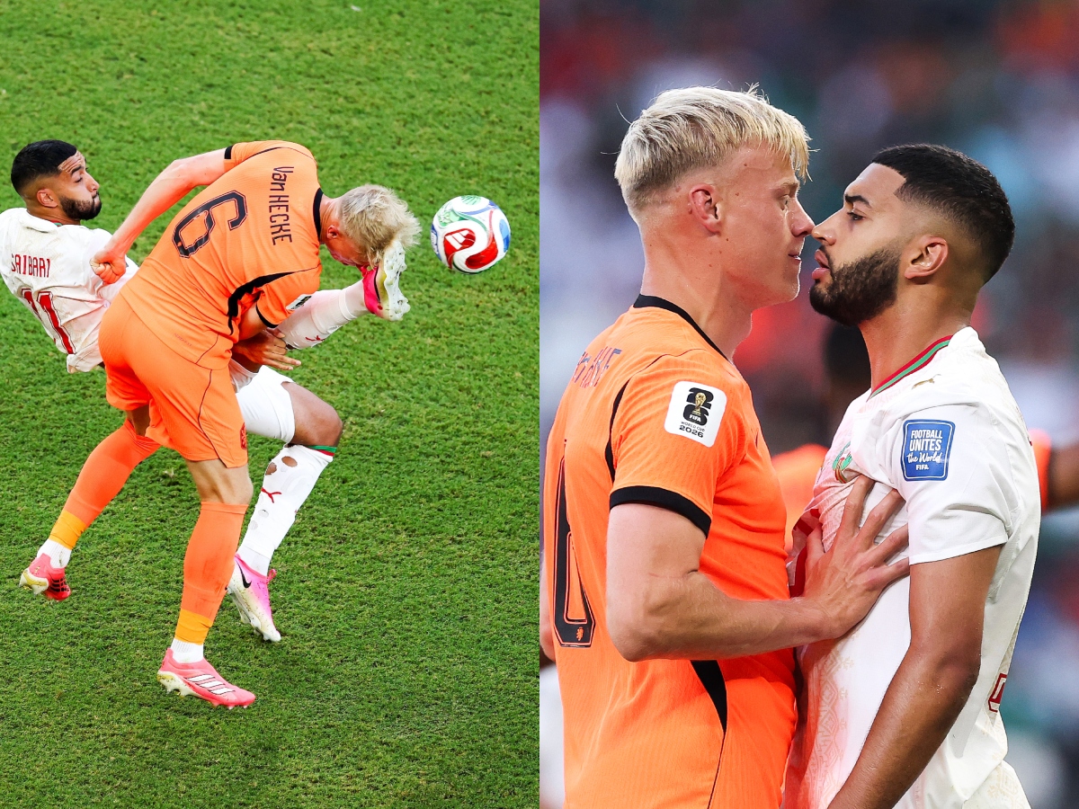 VIDEO: Netherlands Defender Jan Paul van Hecke Bleeds After Inadvertent Kick to Face During Match Against Morocco