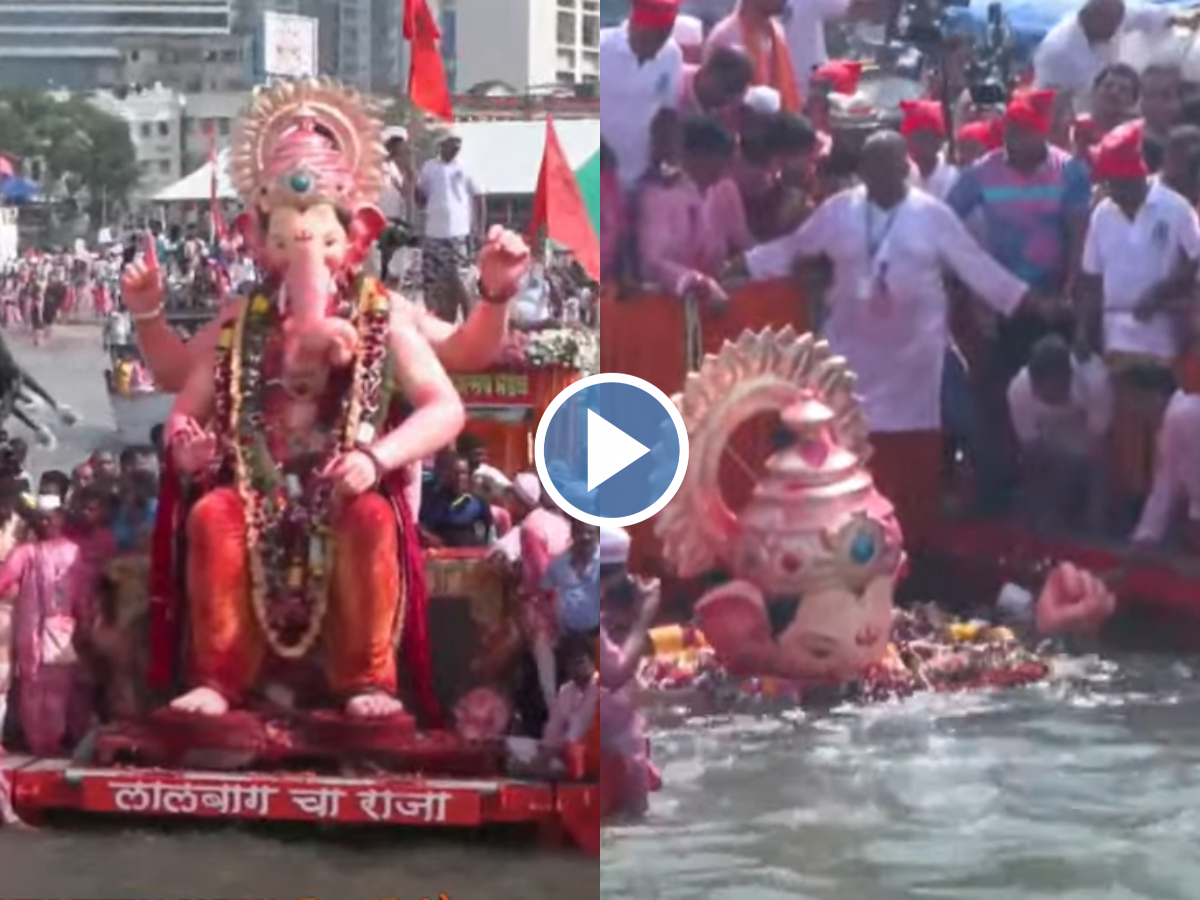 Lalbaugcha Raja Visarjan 2024 Iconic Ganpati Immersion Concludes After