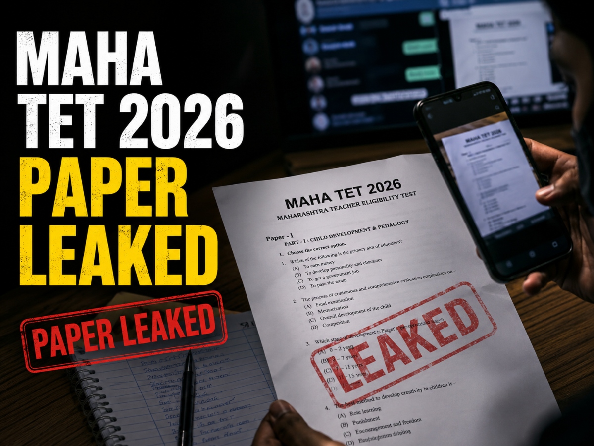 MAHA TET 2026 Exam Cancelled Amid Suspected Paper Leak in Thane; New Date To Be Announced Soon