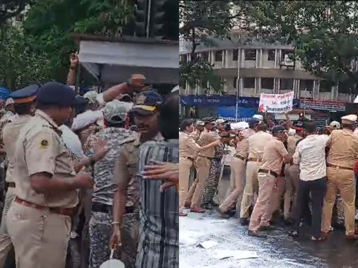 Maharashtra Monsoon Session 2024 Dairy Farmers Protest Outside