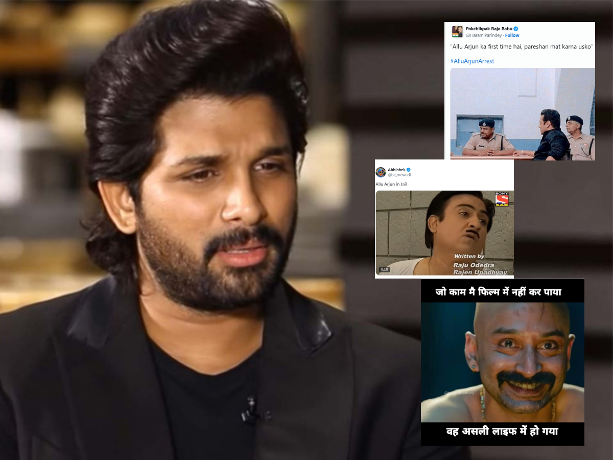 Social Media Flooded With Memes As Allu Arjun Faces Arrest And Later ...