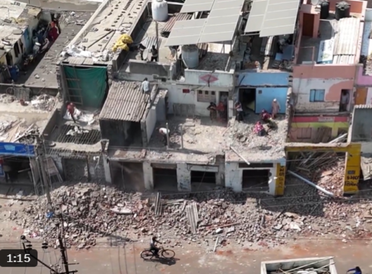 Encroachment Action on 1,489 Houses Begins in Jangleshwar Area Under Heavy Security