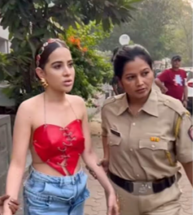 Watch: Uorfi Javed taken into custody by Mumbai police for her outfit
