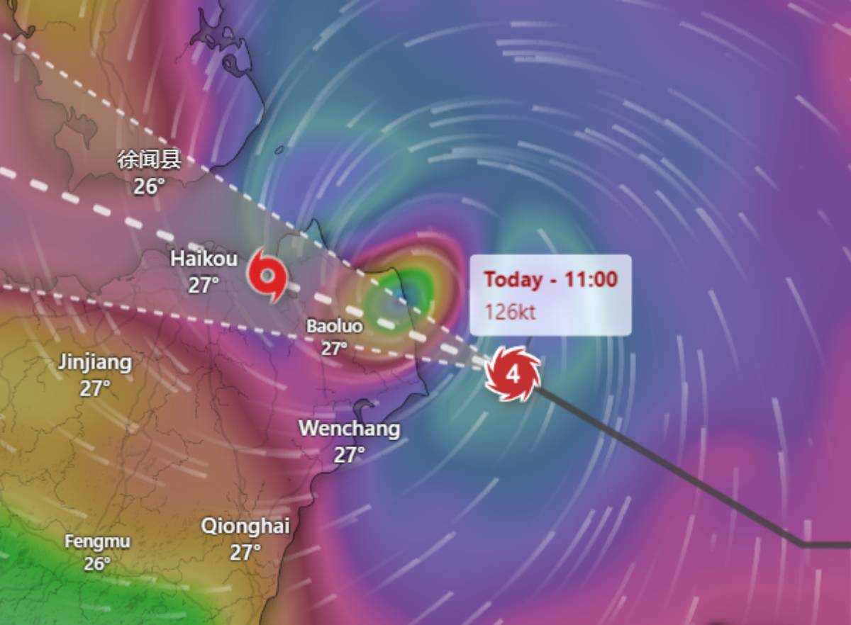 Super Typhoon Yagi Live Tracker Map on Windy: Asia's Strongest Storm in ...