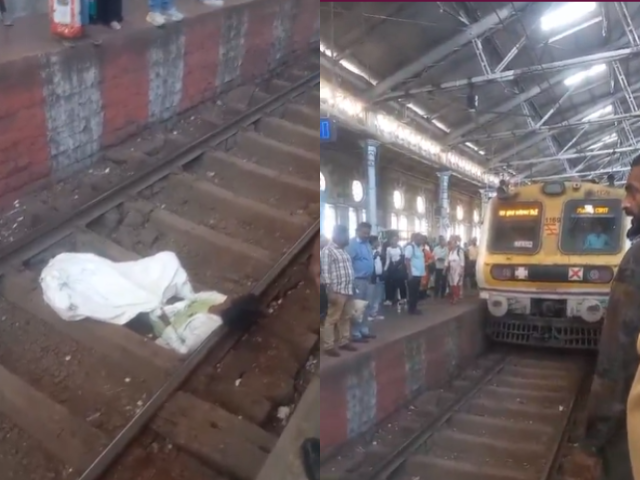 Mumbai Local Train News: Drunk Man Lies on Tracks at CSMT, Services ...