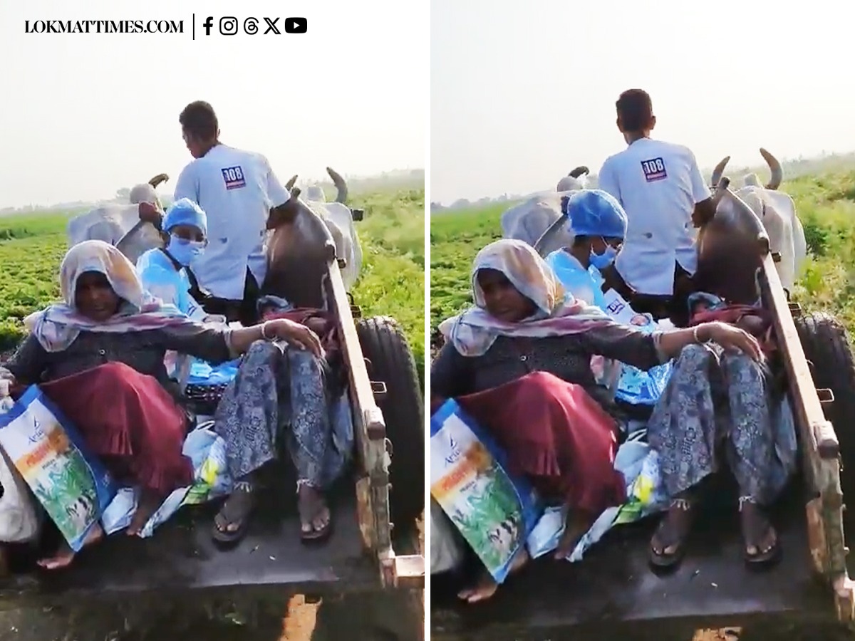 Rajkot 108 Ambulance Muddy Road Pregnant Woman: Crew Walks to Provide Emergency Aid - www.lokmattimes.com
