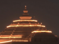 Ram Mandir in Ayodhya Illuminated Ahead of Pran Pratishtha Ceremony (Watch Video) - Hindi News | Ram Mandir in Ayodhya Illuminated Ahead of Pran Pratishtha Ceremony (Watch Video) | Latest national News at Lokmattimes.com