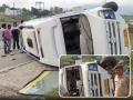 Udhampur Road Accident: Tempo Traveller Overturns on Jammu-Srinagar National Highway, 1 Dead and 4 Injured - Hindi News | Udhampur Road Accident: Tempo Traveller Overturns on Jammu-Srinagar National Highway, 1 Dead and 4 Injured | Latest national News at Lokmattimes.com