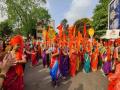 Watch: Maharashtrians welcome Marathi New Year with Gudi Padwa celebrations and vibrant Shobha Yatra - Hindi News | Watch: Maharashtrians welcome Marathi New Year with Gudi Padwa celebrations and vibrant Shobha Yatra | Latest maharashtra News at Lokmattimes.com