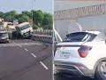 Rajasthan Accident: Tanker Crushes Car, Four Dead In Horrific Collision In Manasingh; Shocking Visuals Surface (Watch Video) - Hindi News | Rajasthan Accident: Tanker Crushes Car, Four Dead In Horrific Collision In Manasingh; Shocking Visuals Surface (Watch Video) | Latest national News at Lokmattimes.com