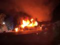 Madhya Pradesh: Truck Loaded With Wheat Catches Fire on Agra-Mumbai Highway in Rajgarh (Watch Video) - Hindi News | Madhya Pradesh: Truck Loaded With Wheat Catches Fire on Agra-Mumbai Highway in Rajgarh (Watch Video) | Latest national News at Lokmattimes.com