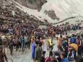 Jammu and Kashmir: Amarnath Yatra Temporarily Suspended Due to Heavy Rainfall on Both Routes - Hindi News | Jammu and Kashmir: Amarnath Yatra Temporarily Suspended Due to Heavy Rainfall on Both Routes | Latest national News at Lokmattimes.com