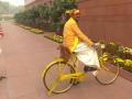 Parliament Winter Session 2024: TDP MP Appala Naidu Kalisetti Arrives at House on Bicycle Amid Air Pollution in Delhi (Watch Video) - Hindi News | Parliament Winter Session 2024: TDP MP Appala Naidu Kalisetti Arrives at House on Bicycle Amid Air Pollution in Delhi (Watch Video) | Latest national News at Lokmattimes.com