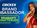 Crickex announces Srabanti Chatterjee as Brand Ambassador - Hindi News | Crickex announces Srabanti Chatterjee as Brand Ambassador | Latest cricket News at Lokmattimes.com