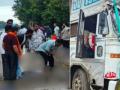 Beed Accident: 6 Devotees Killed as Speeding Truck Runs Over Pedestrians on Solapur–Dhule Highway - Hindi News | Beed Accident: 6 Devotees Killed as Speeding Truck Runs Over Pedestrians on Solapur–Dhule Highway | Latest maharashtra News at Lokmattimes.com