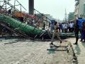 Pillar of an under-construction Metro bridge collapses in Bhiwandi, 5 labourers injured - Hindi News | Pillar of an under-construction Metro bridge collapses in Bhiwandi, 5 labourers injured | Latest maharashtra News at Lokmattimes.com