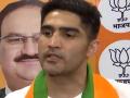 Boxer Vijender Singh Reveals Real Reason Behind Joining BJP (Watch) - Hindi News | Boxer Vijender Singh Reveals Real Reason Behind Joining BJP (Watch) | Latest national News at Lokmattimes.com