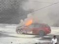 BMW Car Catches Fire in Thane’s Kasarvadavali - Hindi News | BMW Car Catches Fire in Thane’s Kasarvadavali | Latest thane News at Lokmattimes.com