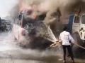 BEST Bus Catches Fire in Navi Mumbai; 22 Passengers Escape Unhurt No Casualties Reported (Watch Video) - Hindi News | BEST Bus Catches Fire in Navi Mumbai; 22 Passengers Escape Unhurt No Casualties Reported (Watch Video) | Latest navi-mumbai News at Lokmattimes.com