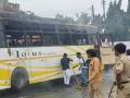 Maharashtra: Massive Fire Breaks Out on Pune–Ausha Travel Bus, 30 Passengers Rescued Safely - Hindi News | Maharashtra: Massive Fire Breaks Out on Pune–Ausha Travel Bus, 30 Passengers Rescued Safely | Latest maharashtra News at Lokmattimes.com