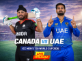 CAN vs UAE LIVE Cricket Streaming: When and Where To Watch Today’s Canada vs United Arab Emirates T20 World Cup 2026 Match - Hindi News | CAN vs UAE LIVE Cricket Streaming: When and Where To Watch Today’s Canada vs United Arab Emirates T20 World Cup 2026 Match | Latest cricket News at Lokmattimes.com
