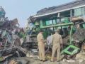 Truck and passenger bus collides, 8 people die on the spot - Hindi News | Truck and passenger bus collides, 8 people die on the spot | Latest national News at Lokmattimes.com