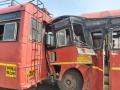 Wardha: 17 injured as three buses collide on Nagpur-Tuljapur highway - Hindi News | Wardha: 17 injured as three buses collide on Nagpur-Tuljapur highway | Latest maharashtra News at Lokmattimes.com